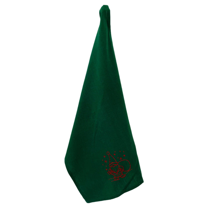 Dish Towel - Gnome Santa