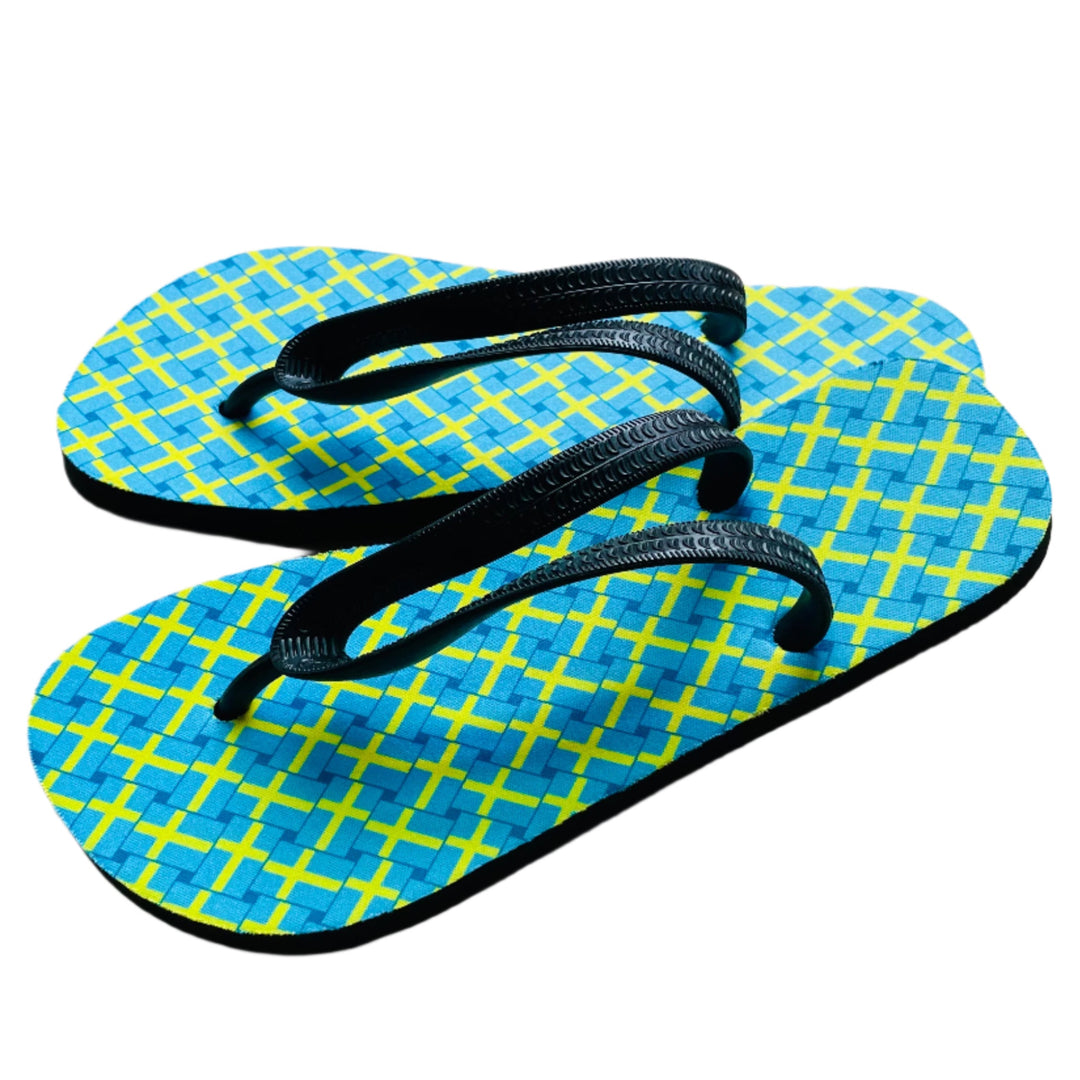 Flip Flop Sandals - Sweden Flags