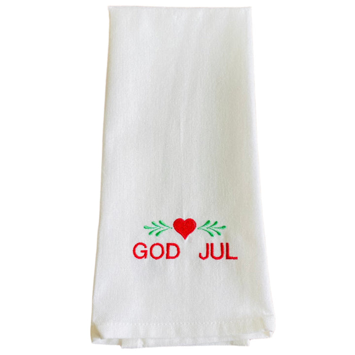Dish Towel - God Jul Heart