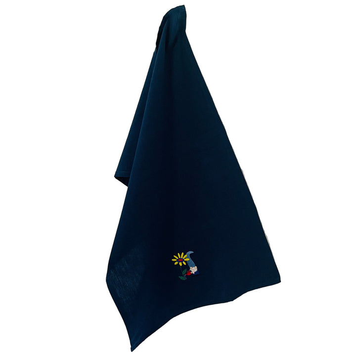 Dish Towel - Gnome watering flower