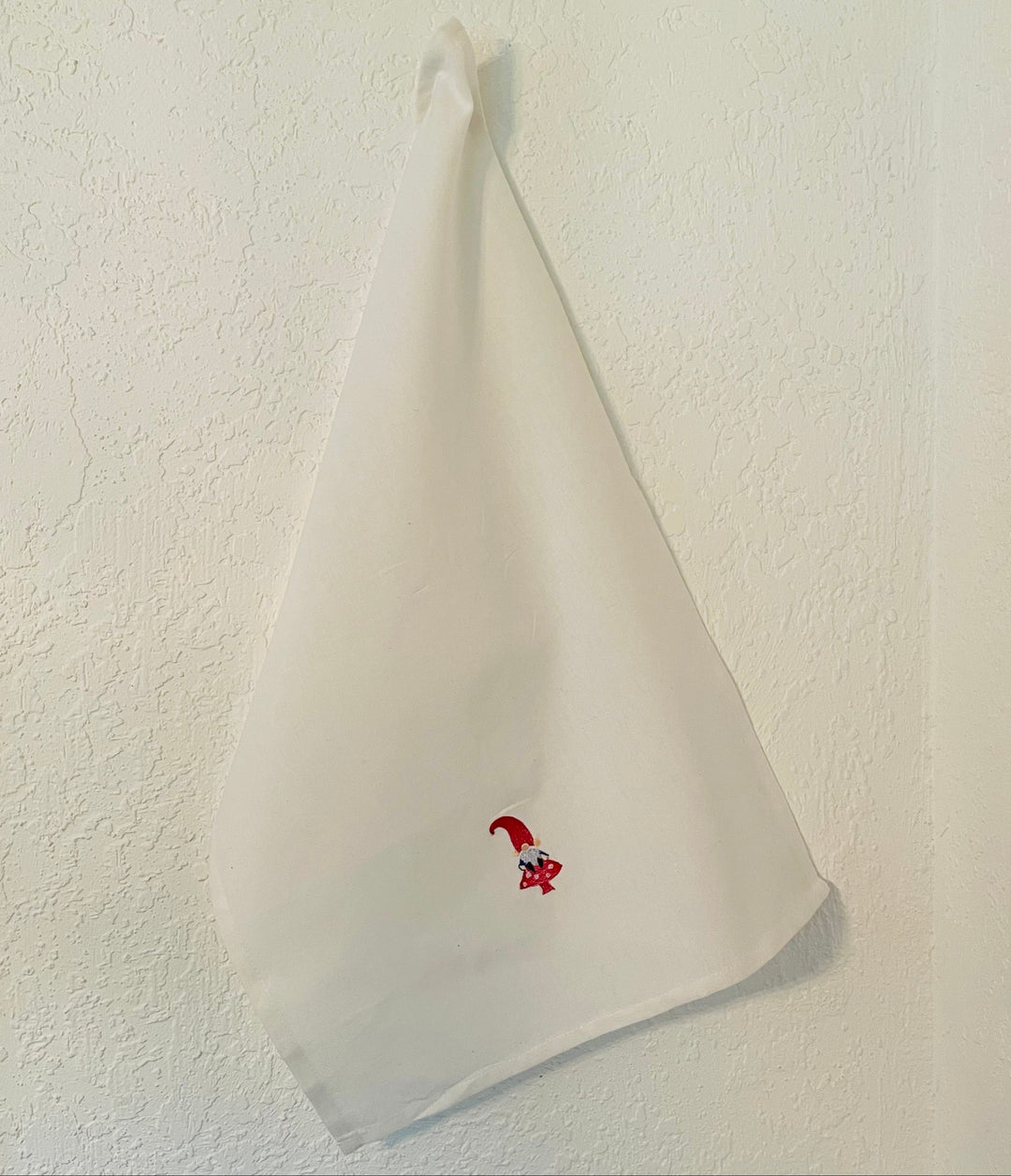 Dish Towel - Gnome on mushroom
