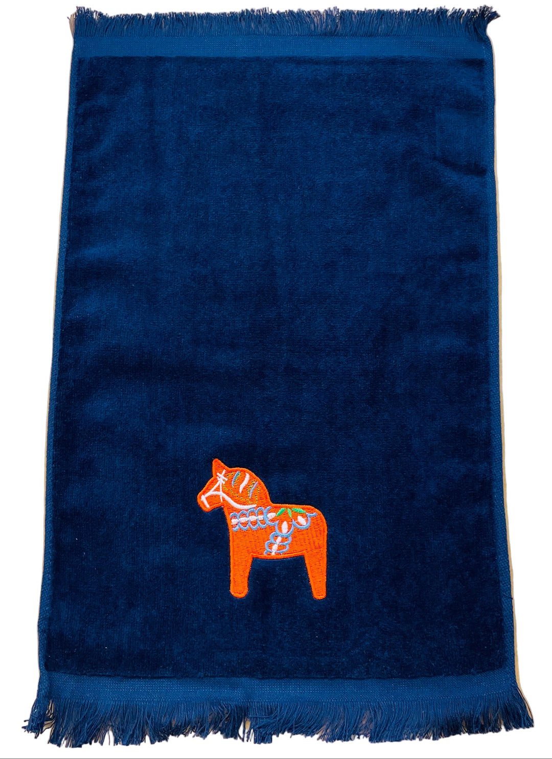 Finger tip towel - Red Dala horse