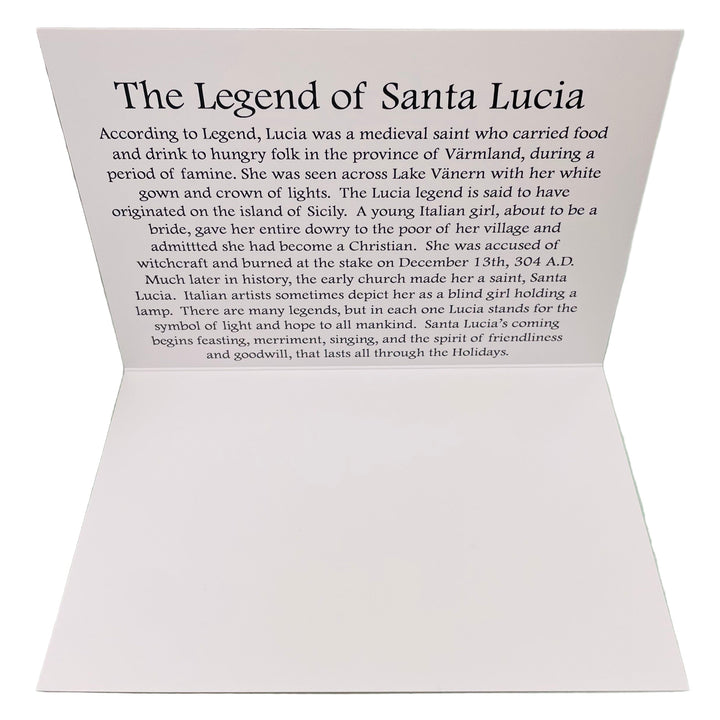 Boxed cards, Lucia with the story of Saint Lucia