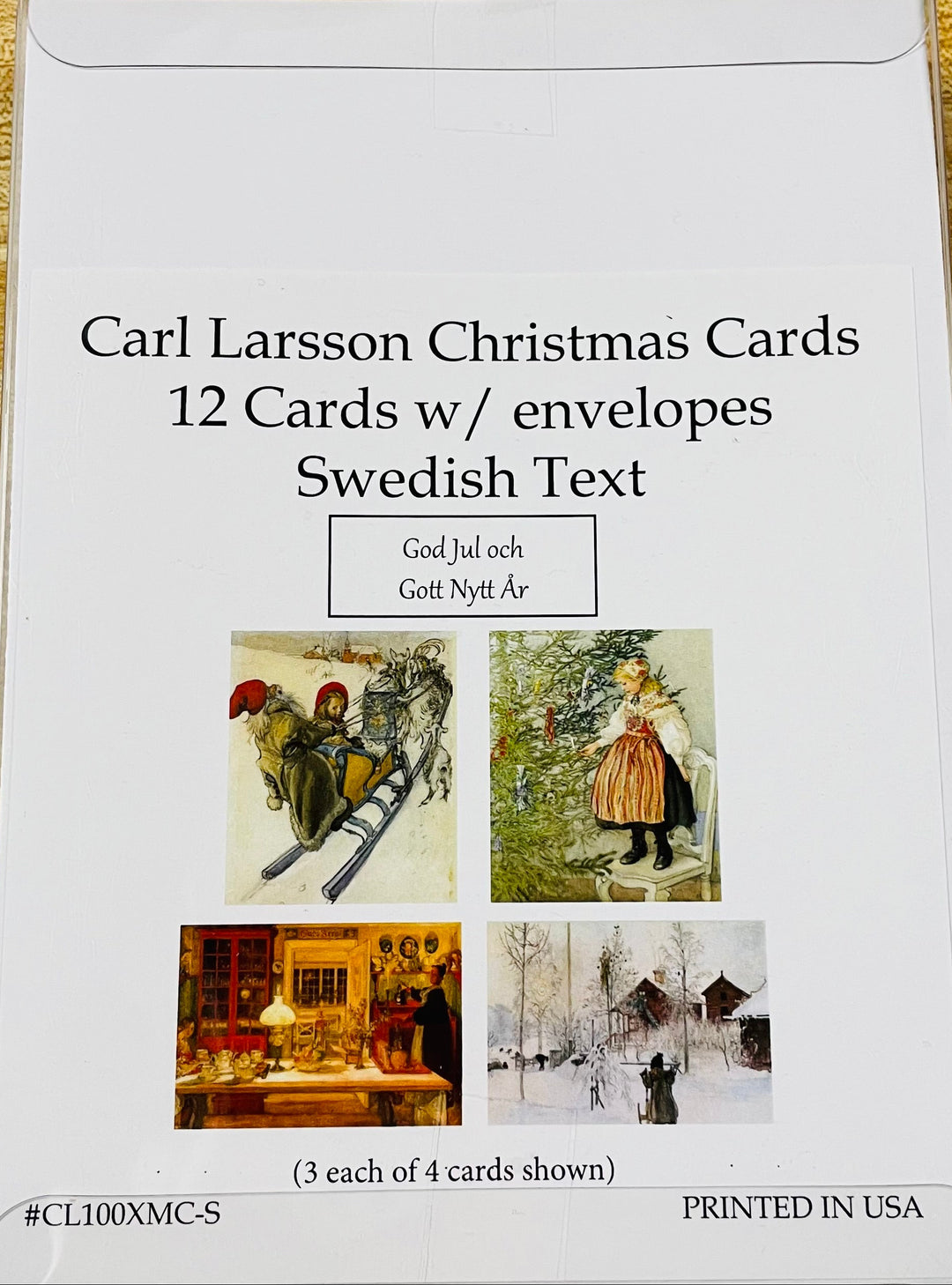 Boxed cards, Carl Larsson assortment