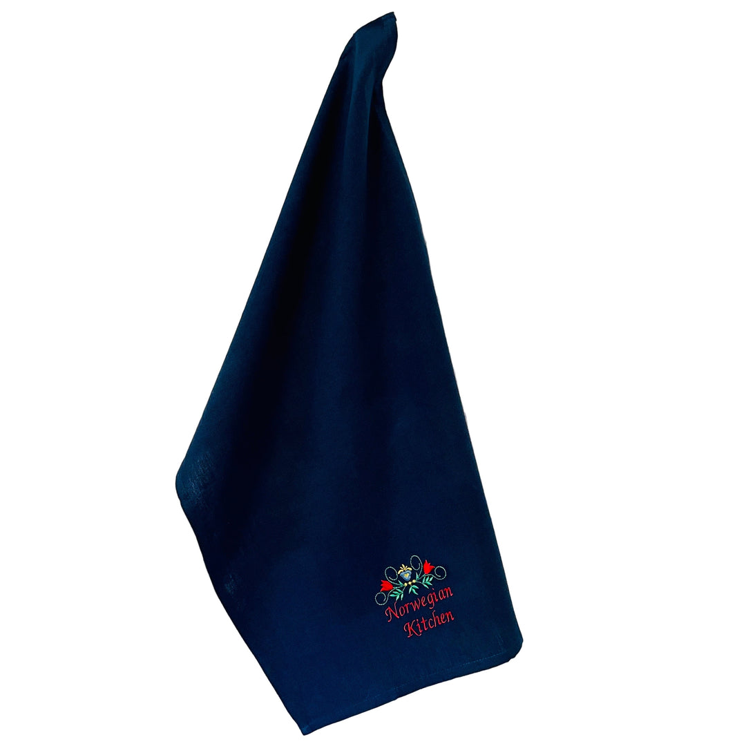 Dish Towel - Norwegian Kitchen on Blue