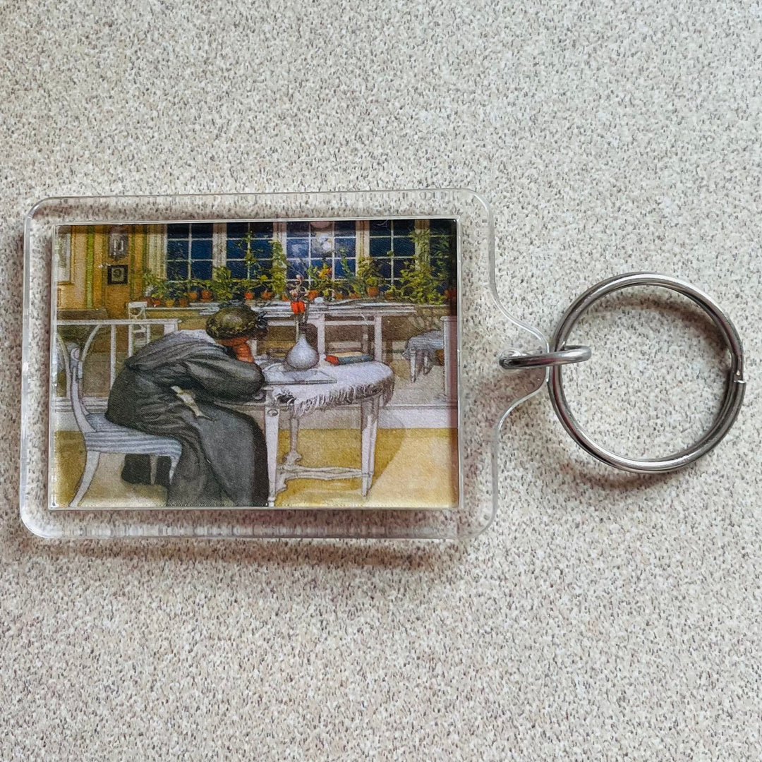Keyring, Carl Larsson Lady at desk