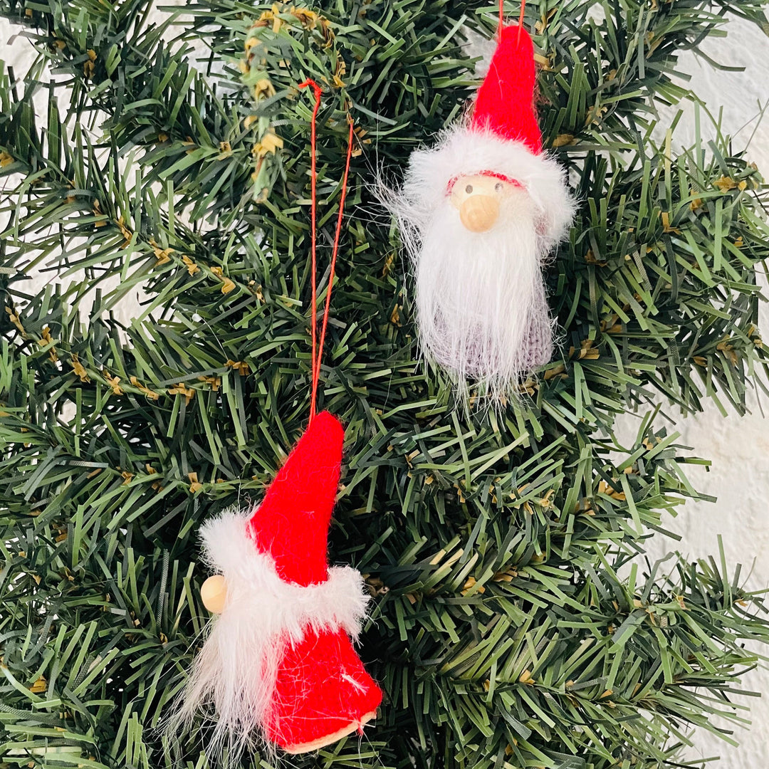 Red & Gray gnome ornaments - Box of 6