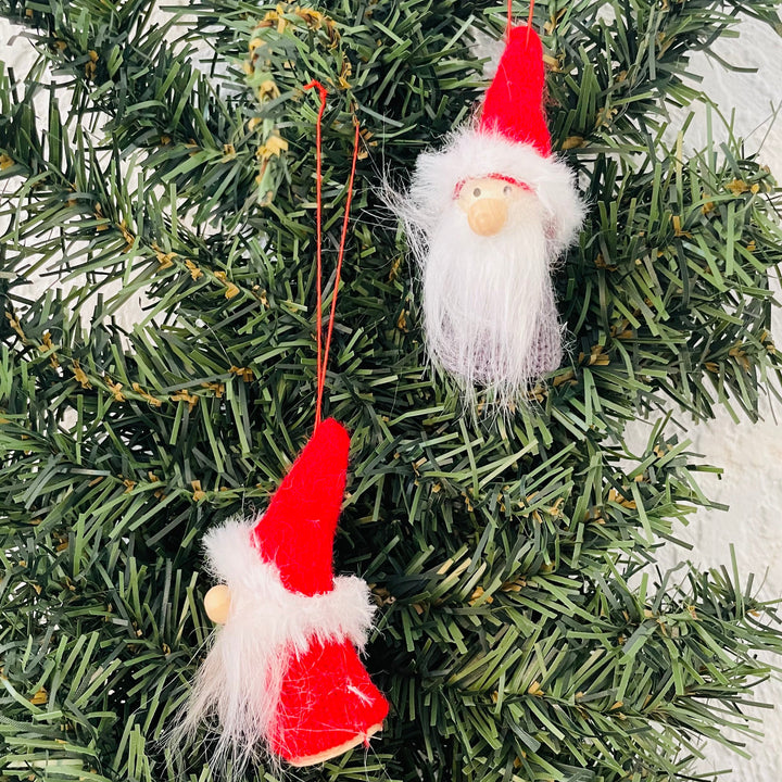 Red & Gray gnome ornaments - Box of 6