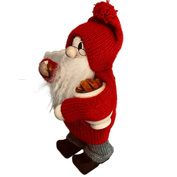 Swedish tomte with bowl of cookies