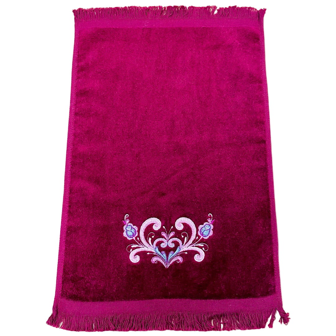 Finger tip towel - Rosemaling Heart