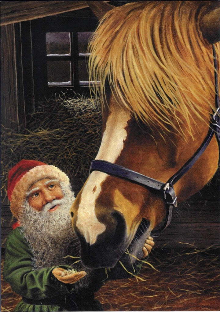 Boxed cards, Jan Bergerlind Tomte with Horse Assortment