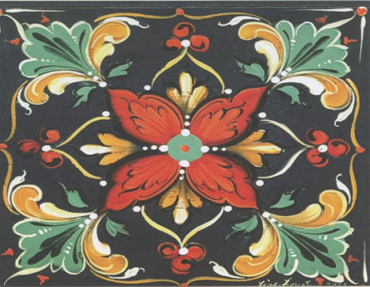 Boxed Note cards, Lise Lorentzen Rosemaling assortment