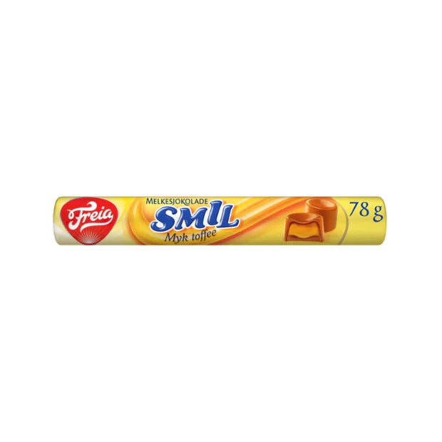 Freia Smil Melkesjokolade milk chocolate with caramel filling