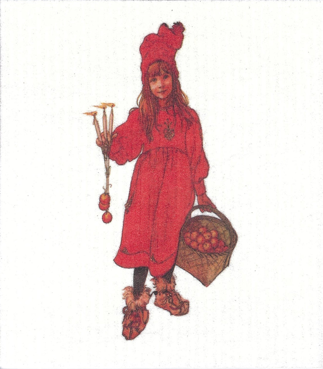 Swedish Dishcloth - Carl Larsson Iduna Apple Girl