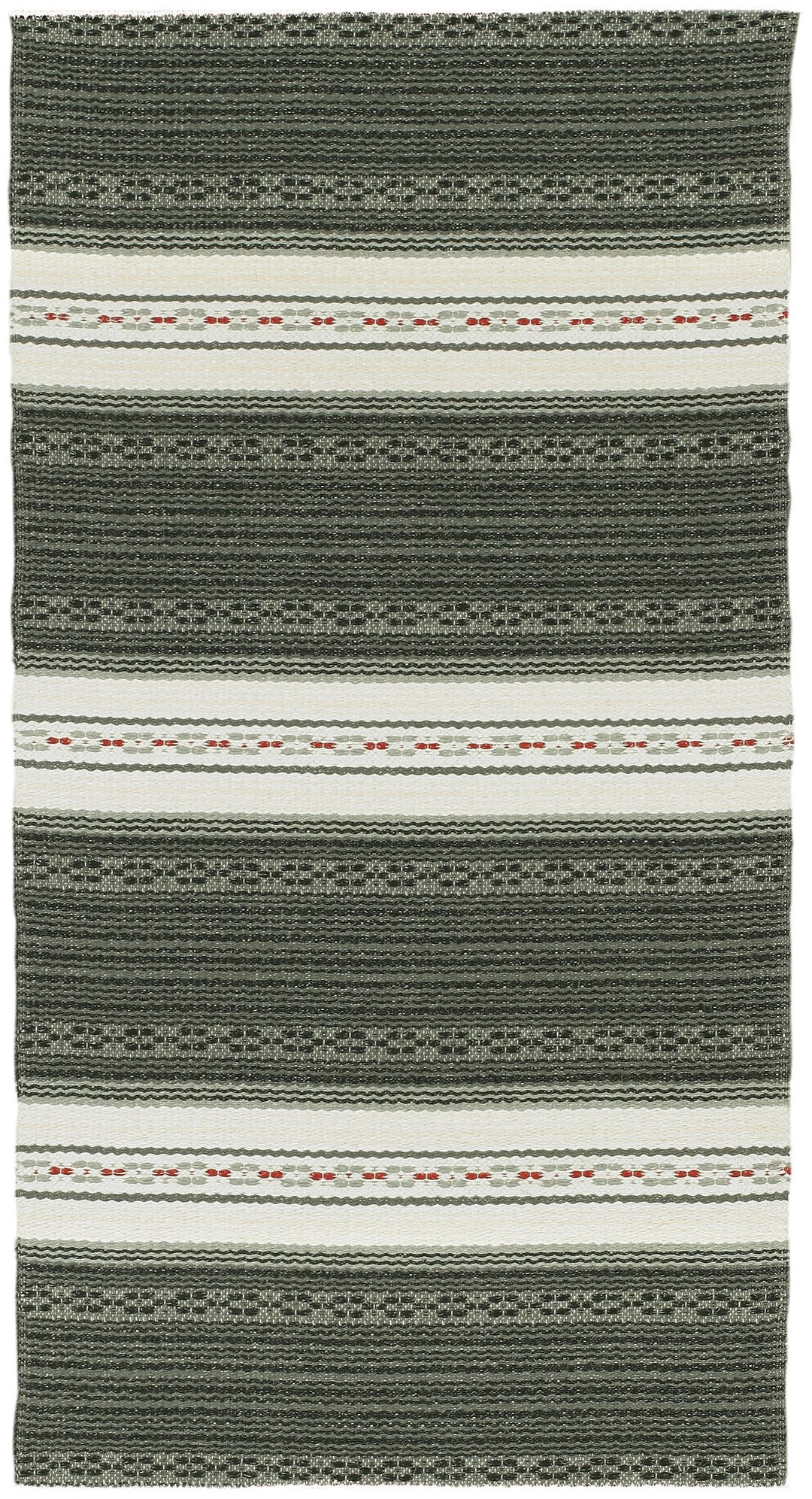 Swedish Woven Plastic Rug - Astor in Graphite Gray