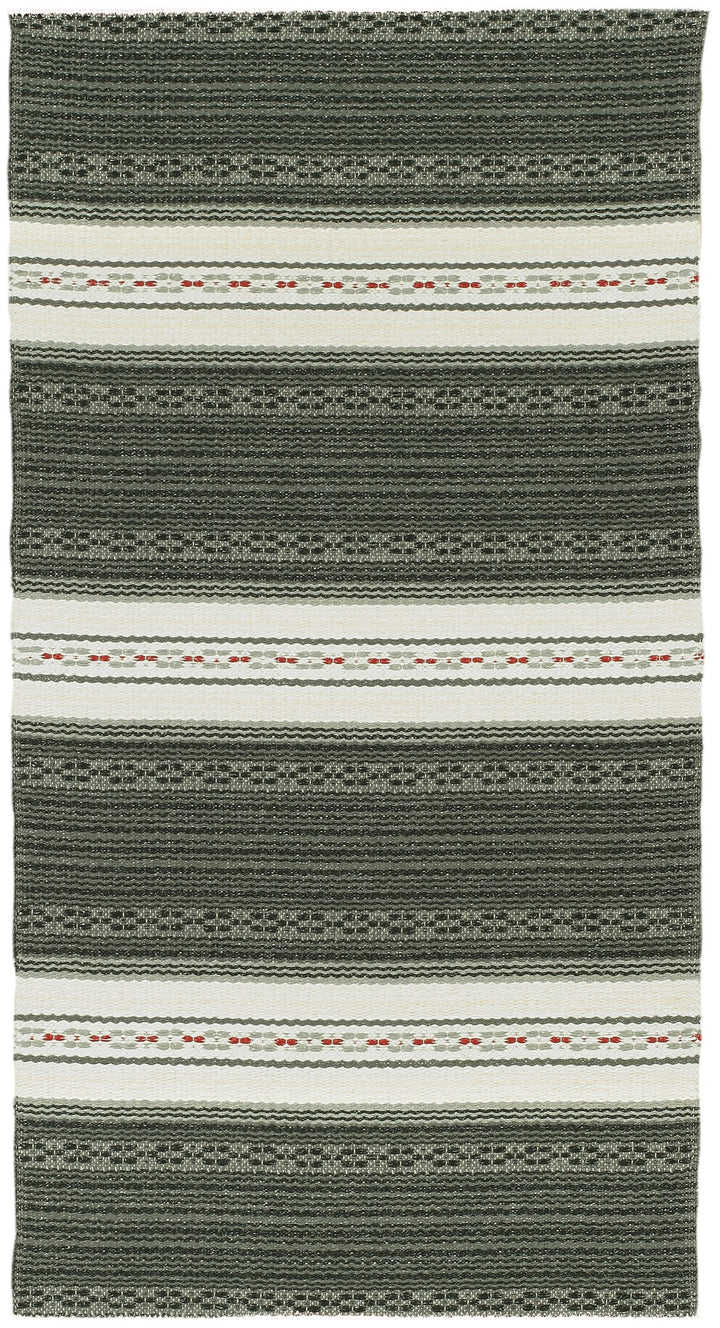 Swedish Woven Plastic Rug - Astor in Graphite Gray