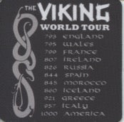 Viking World Tour neoprene coaster