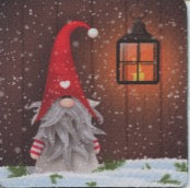 Gnome with lantern Coasters Box of 6