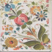 Lisa Lorentzen rosemaling neoprene coaster