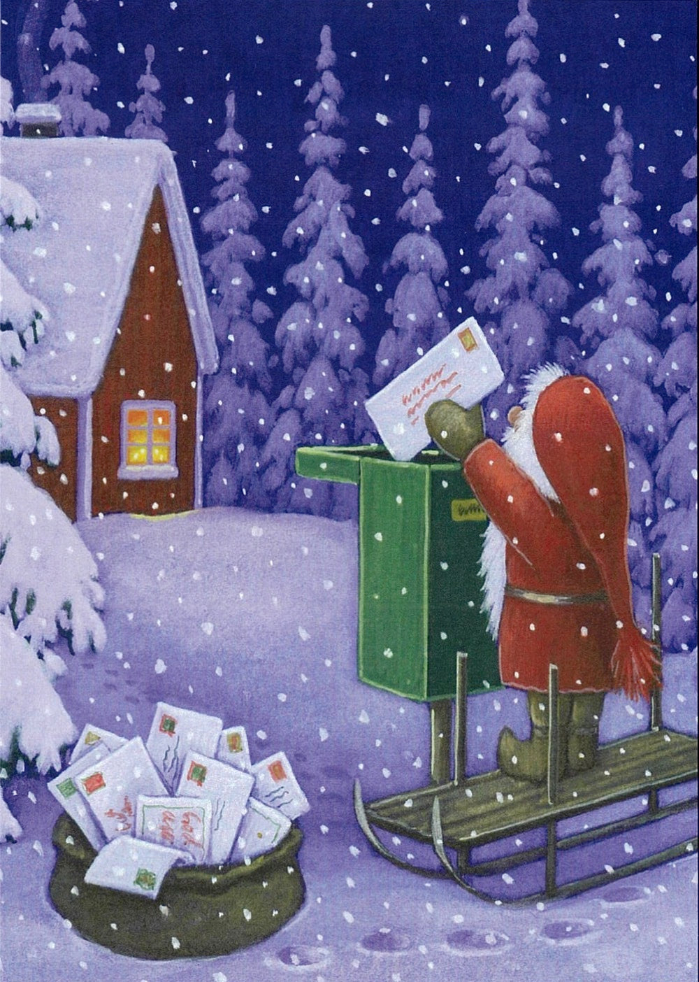 Boxed cards, Eva Melhuish Tomte sending mail