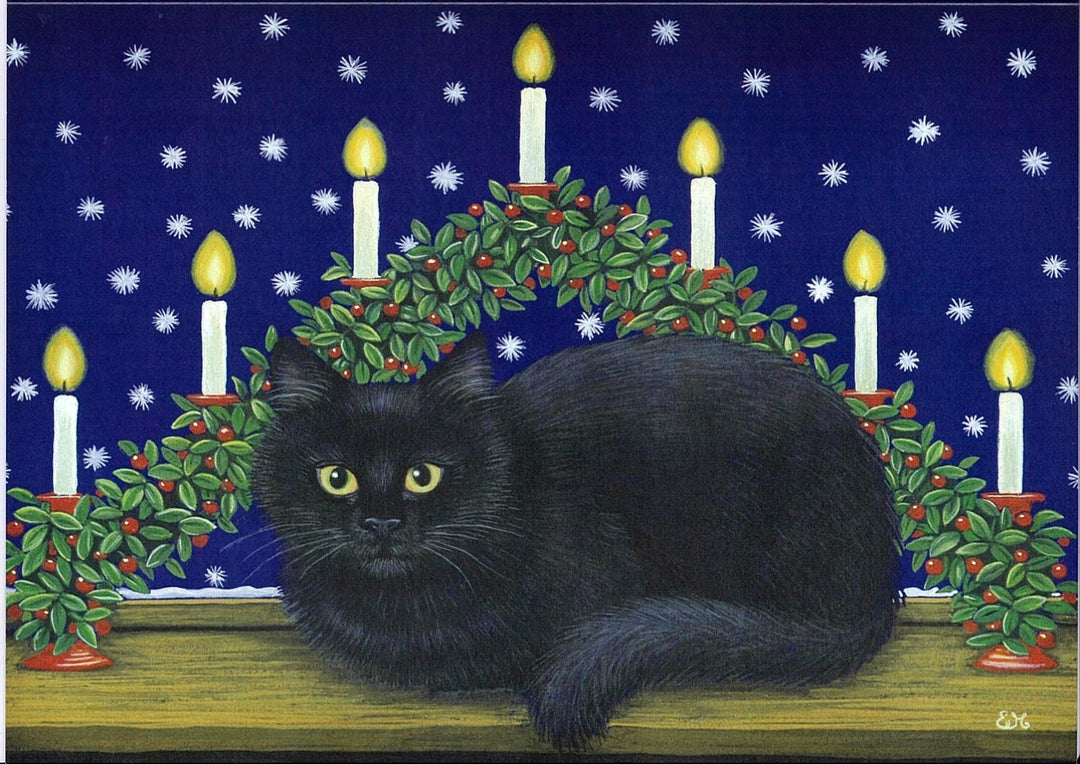 Boxed cards, Eva Melhuish Christmas Cat