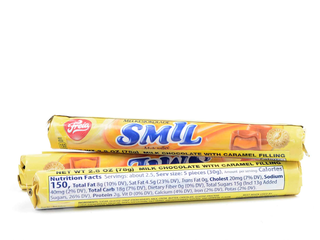 Freia Smil Melkesjokolade milk chocolate with caramel filling