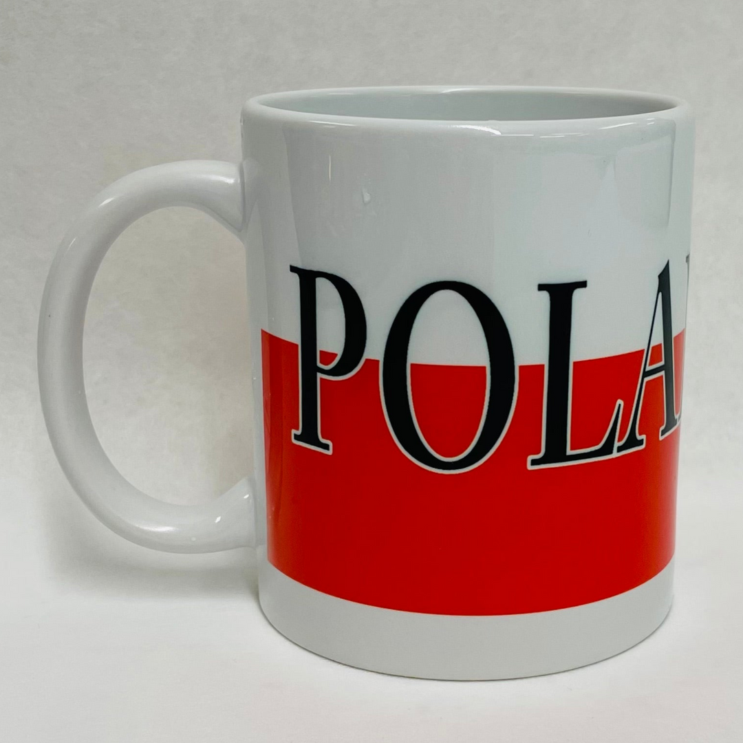 Poland flag & crest coffee mug