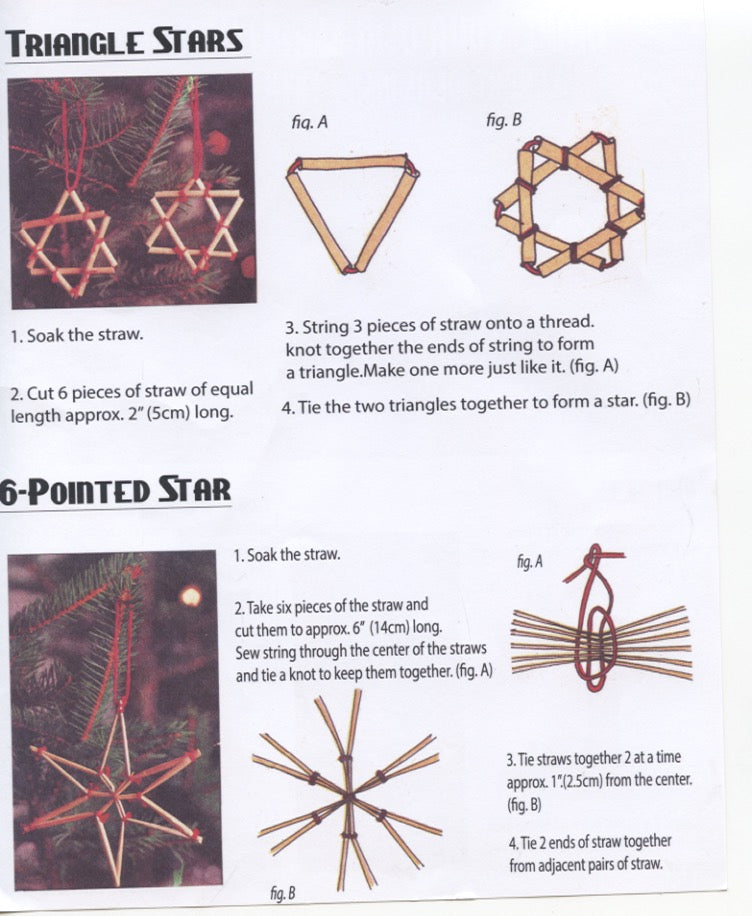 Make your own Straw Ornaments craft kit