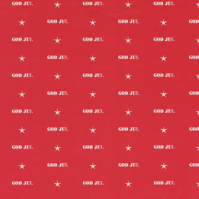 God Jul Stars Gift wrap or Craft paper