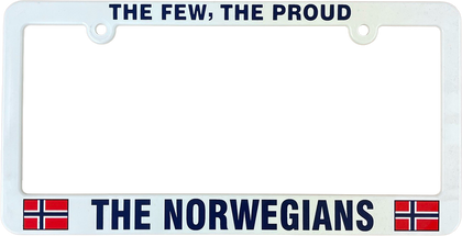 The Few, the proud, the Norwegians license plate frame