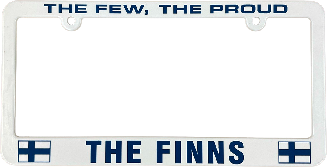 The Few, The Proud, The Finns  Finnish license plate frame