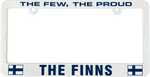 The Few, The Proud, The Finns  Finnish license plate frame