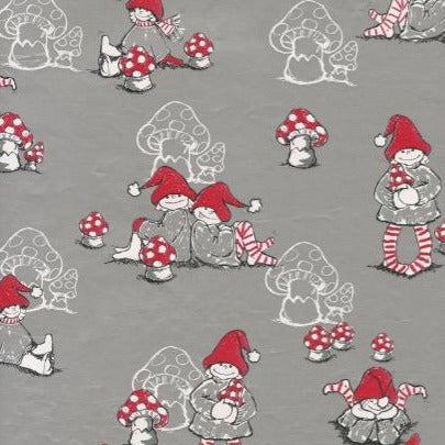 Tomtar & Mushrooms Gift wrap or Craft paper