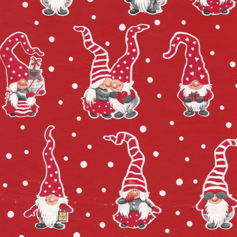 Tall Hat Gnomes Gift wrap or Craft paper