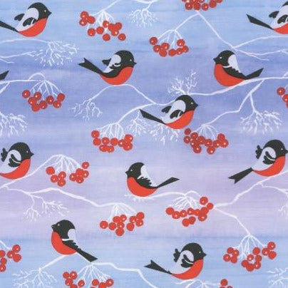 Swedish Domherre Bullfinch Gift wrap or Craft paper