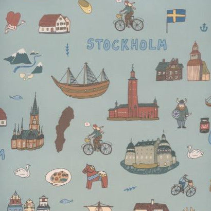 Stockholm Gift wrap or craft paper
