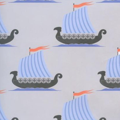 Viking Ships Gift wrap or craft paper