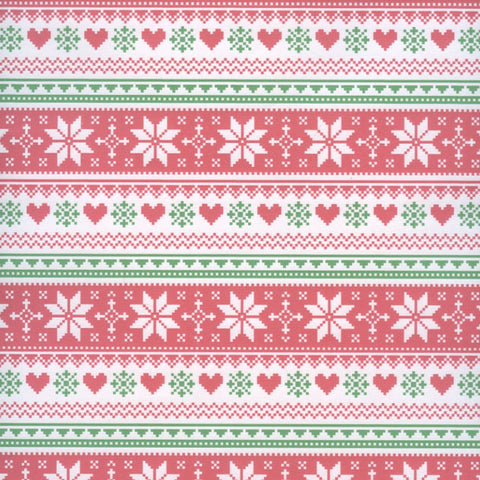 Nordic Stars & Hearts Gift wrap or craft paper