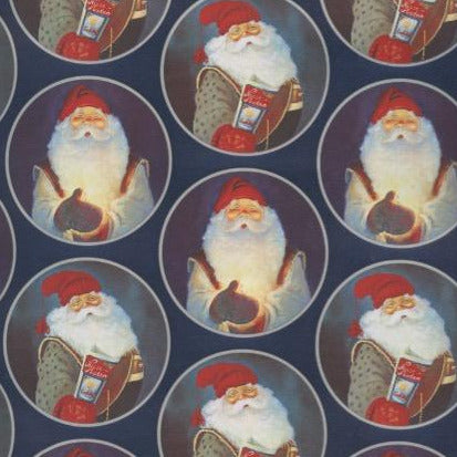 Johnnie Jacobsen Santas Gift wrap or Craft paper SALE ROLL