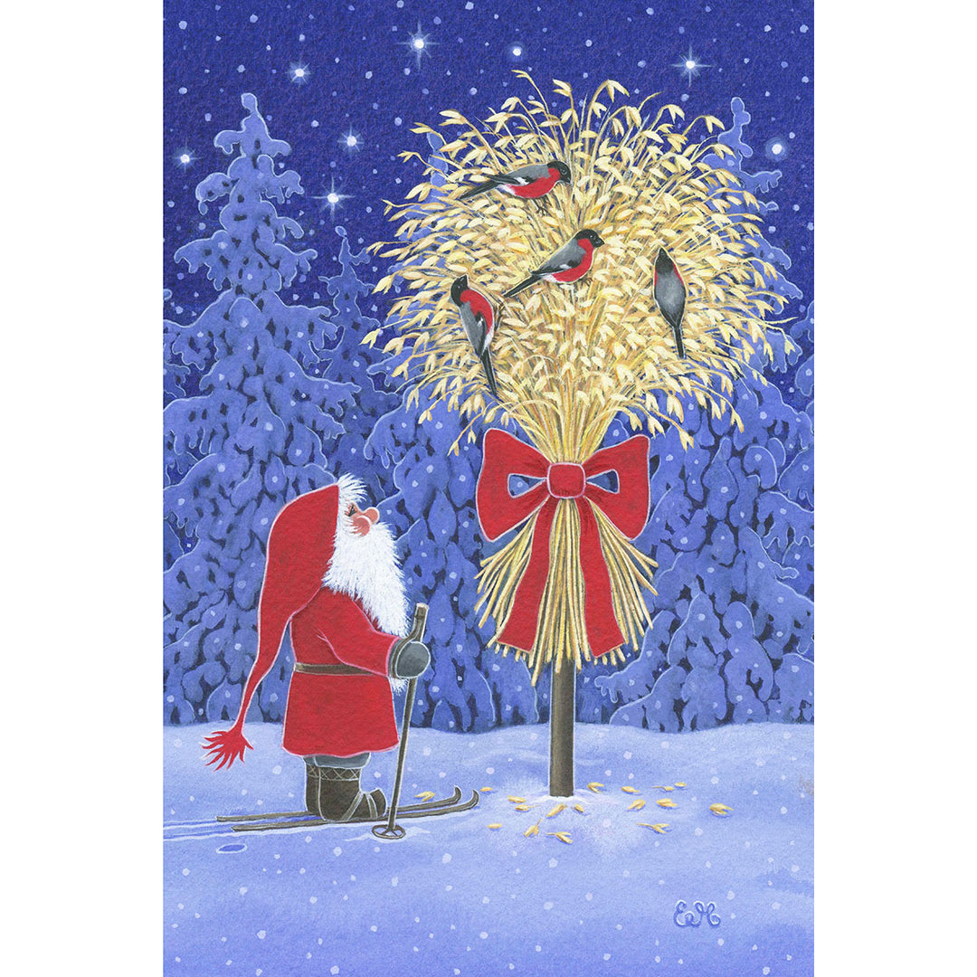 Paper Poster, Eva Melhuish Tomte Jul Neg & birds