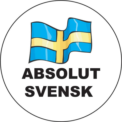 Absolut Svensk round button/magnet
