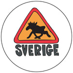 Sverige moose crossing button/magnet