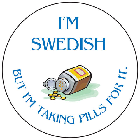 Swedish pills round button/magnet