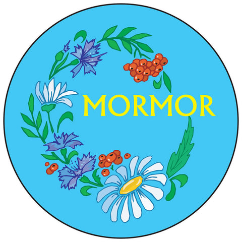 Mormor floral round button/magnet