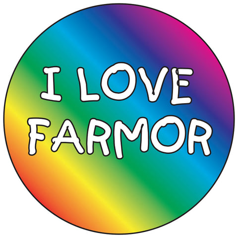 I Love Farmor round button/magnet
