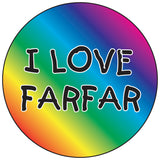I Love Farfar round button/magnet