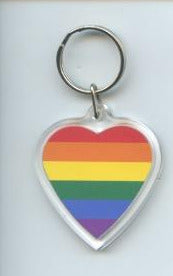 Heart Keyring, Rainbow