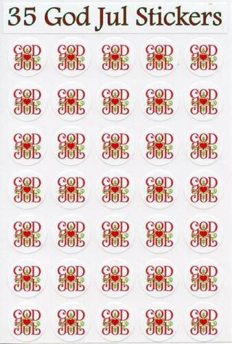 God Jul Christmas Stickers