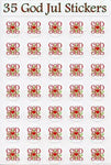 God Jul Christmas Stickers