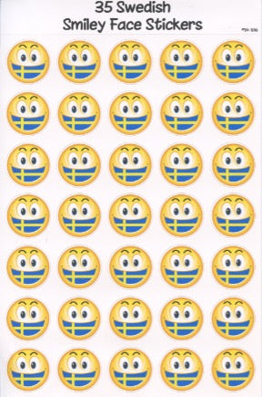 Swedish Smiley Face Stickers